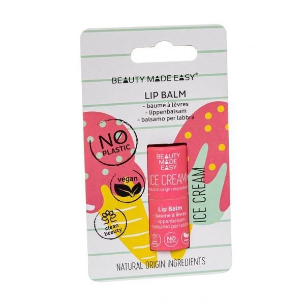 Beauty Made Easy Балсам за устни Zero Plastic Lip Balm Ice Cream Beauty Made Easy, 5,5 гр