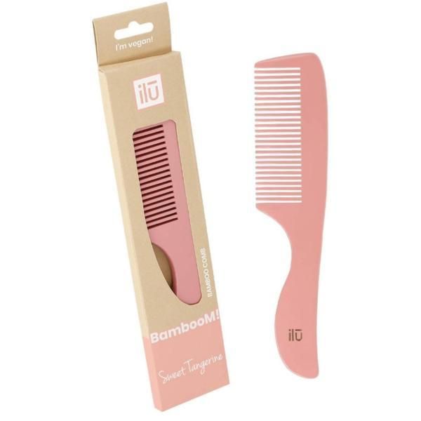 Ilu Бамбуков гребен - Ilu Comb Bamboom Sweet Tangerine