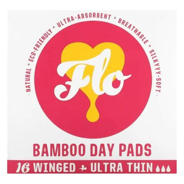 Flo Бамбукови дневни превръзки с крилца - Flo Bamboo Day Pads,, 16 бр