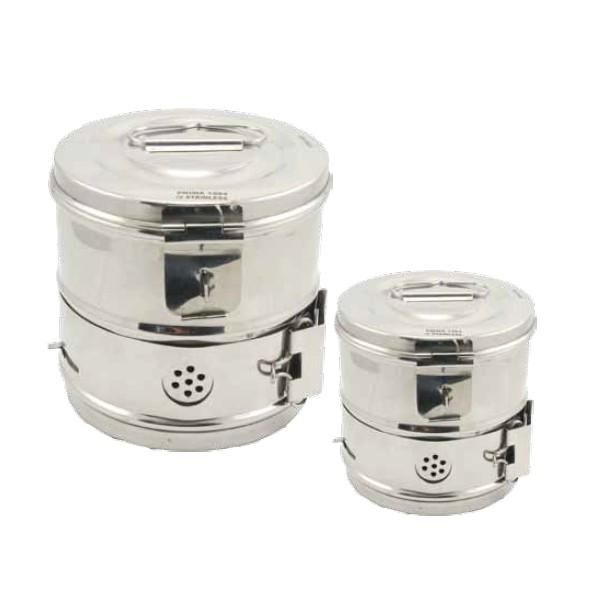 Prima Барабан за стерилизация с капак Prima, неръждаема стомана, 12 x 12см