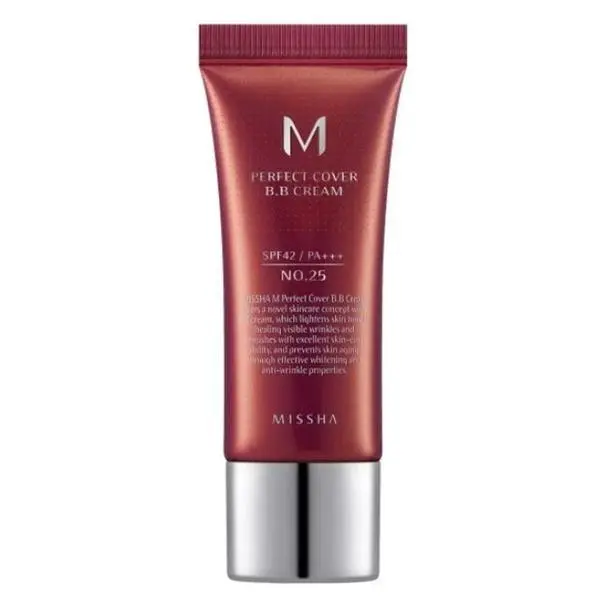 Missha BB крем с висока защита - Missha BB Cream M Perfect Cover SPF42/PA+++, нюанс 25/Warm Beige, 20 мл