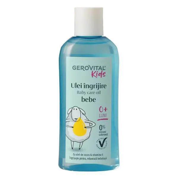 Gerovital Бебешко масло за тяло - Gerovital Kids Baby Care Oil, 0+ месеца, 150 мл