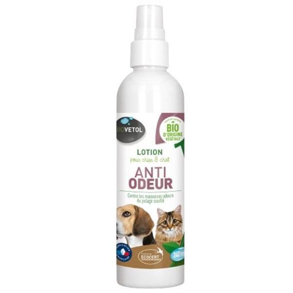 Biovetol Bio Лосион Odor Spray Lotion for Dogs and Cats - Biovetol Lotion Anti Odeur pour Chien&amp;Chat, 240 мл