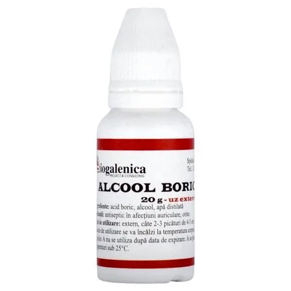 Biogalenica Борен алкохол 4% - Biogalenica, 20 гр