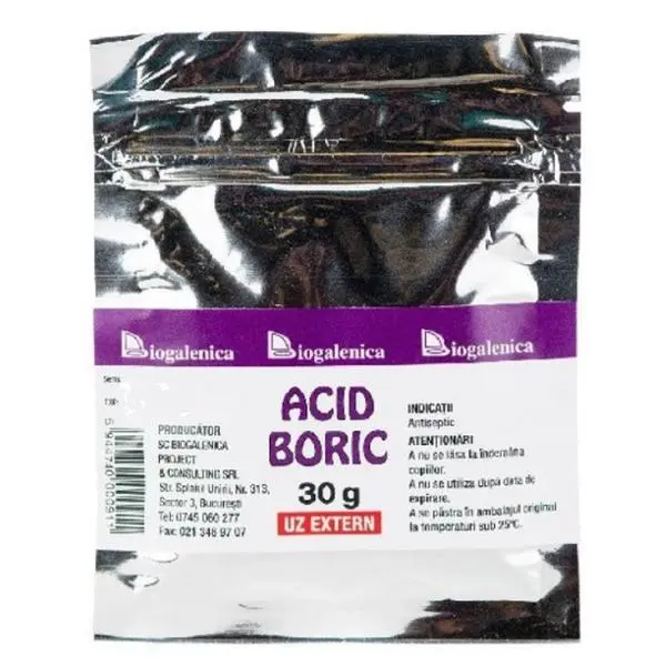 Biogalenica Борна киселина - Biogalenica, 30 гр