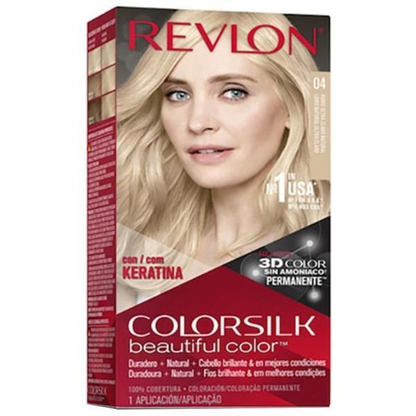 Colorsilk Боя за коса Revlon - Colorsilk, нюанс 04 Ultra Light Natural Blonde, 1 бр