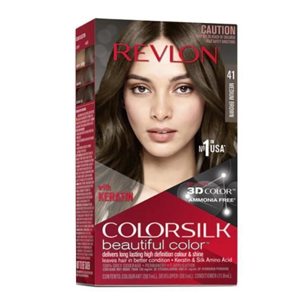 Colorsilk Боя за коса Revlon - Colorsilk, нюанс 41 Medium Brown, 1 бр