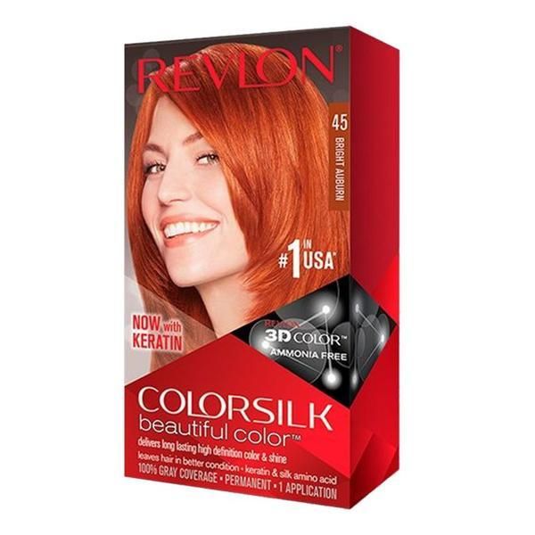 Colorsilk Боя за коса Revlon - Colorsilk, нюанс 45 Bright Auburn, 1 бр