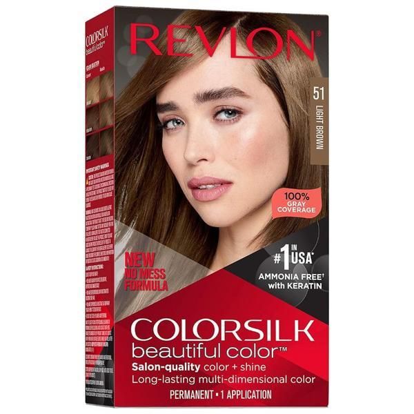 Colorsilk Боя за коса Revlon - Colorsilk, нюанс 51 Light Brown, 1 бр