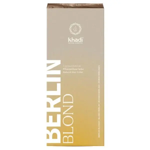 Khadi Боя за коса с къна за пепеляво русо - Khadi Berlin Blond Natural Hair Color, 100 гр
