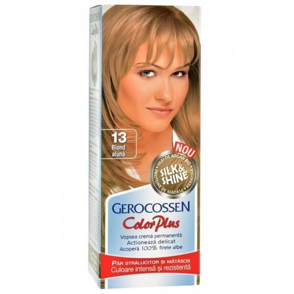 Gerocossen Боя за коса Silk&amp;Shine Gerocossen Color Plus, нюанс 13 Русо кестен, 50 г