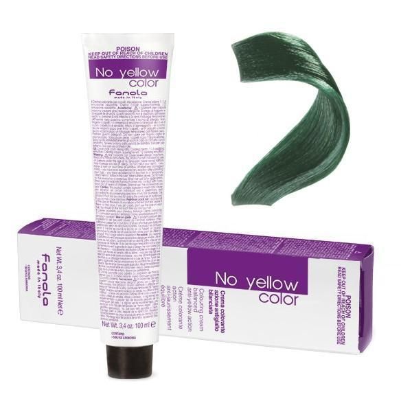 Fanola Боя за коса срещу жълти тонове Fanola No Yellow Color T.GR Anti-Yellow Green Toner, 100мл