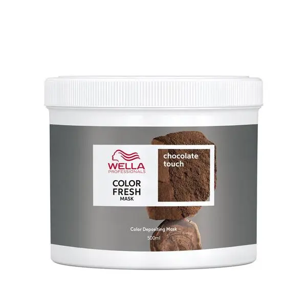 Wella Professionals Боядисваща маска за коса с шоколадов пигмент за сатенена коса - Wella Professionals Color Fresh Mask, Chocolate Touch, 150мл