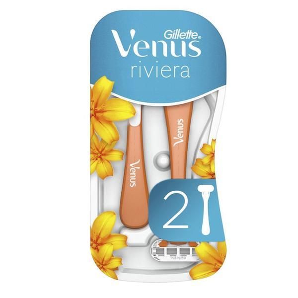 Gillette Бръснач с 3 ножчета за жени - Gillette Venus Riviera, 2 бр