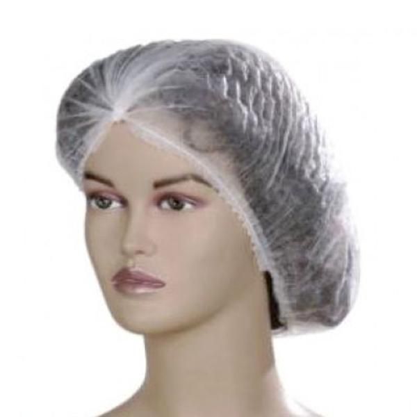 Prima Бяла шапка с ластик - Prima Non Woven Clip Cap Single Elastic 100 броя