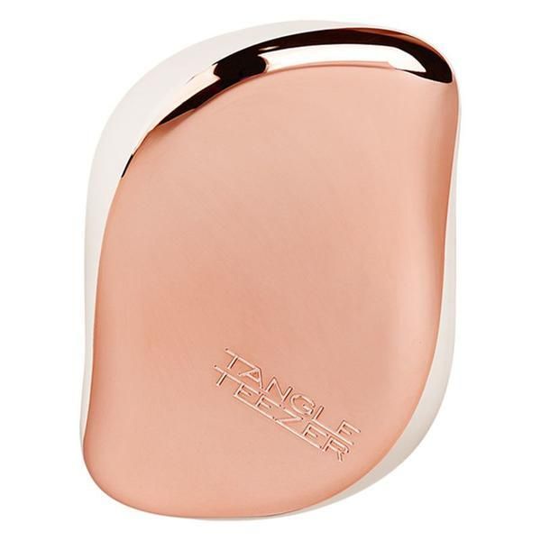 Tangle Teezer Четка за всички типове коса - Tangle Teezer Compact Styler On-The-Go, розово злато/крем, 1 бр