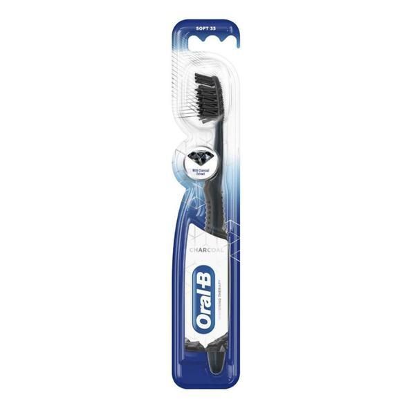 Oral-B Четка за зъби - Oral-B 3D Whitening Therapy Charcoal, Soft 35, 1 брой