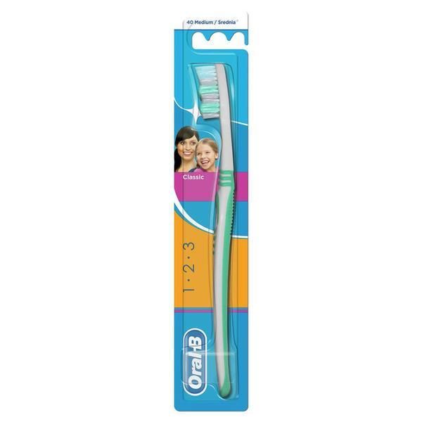 Oral-B Четка за зъби - Oral-B Classic 3 Effect 40 Medium, 1 брой