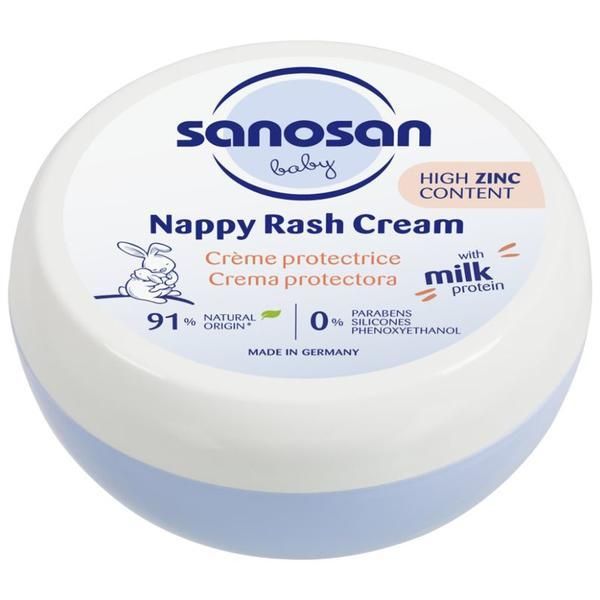 Sanosan Цинков крем против раздразнения от пелени - Sanosan Nappy Rash Cream, 150 мл
