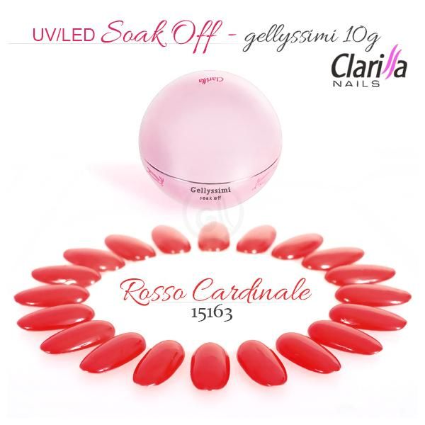 Clarissa Цветен гел UV / LED 10г &ndash; ЧЕРВЕН КАРДИНАЛ