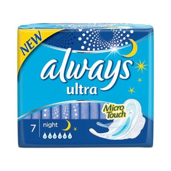 Protecter&Gamble Дамски превръзки Always Ultra Night Protecter&amp;Gamble, 7 бр