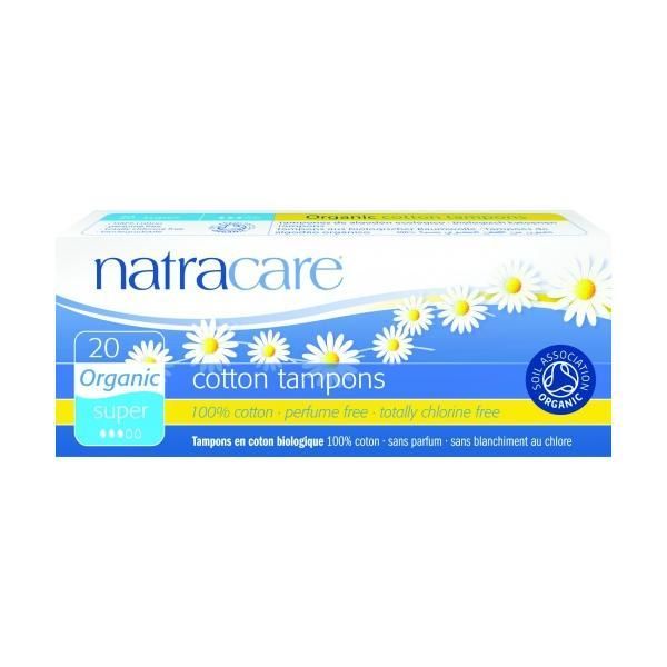 Natracare Дамски Тампони Super Natracare, 20 бр