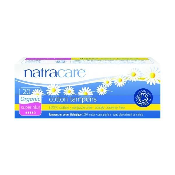 Natracare Дамски тампони Super Plus Natracare, 20 бр