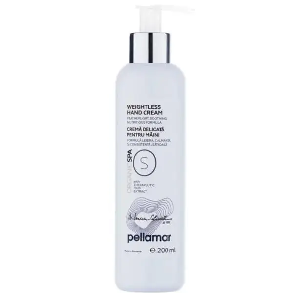 Pellamar Деликатен крем за ръце - Pellamar Organic Spa Weightless Hand Cream, 200 мл