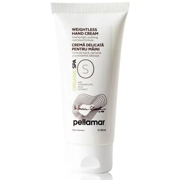 Pellamar Деликатен крем за ръце - Pellamar Organic Spa Weightless Hand Cream, 60 мл