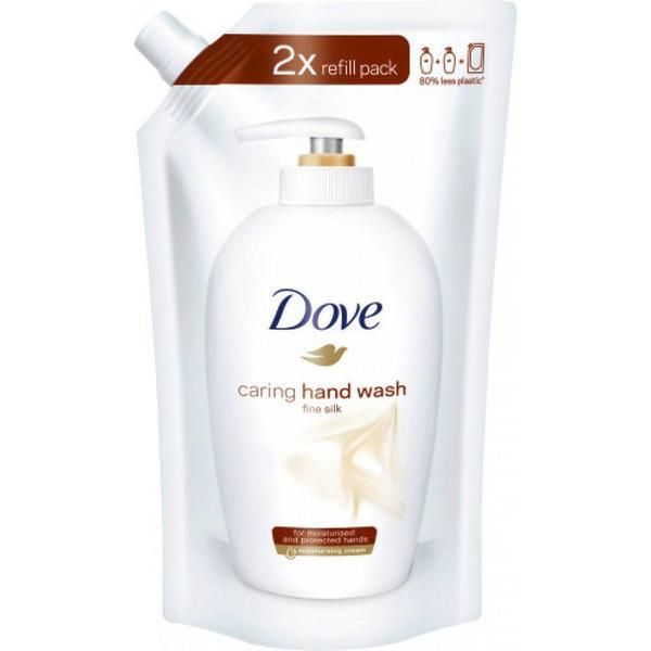 Dove Деликатен течен сапун Reserve - Dove Caring Hand Wash Fine Silk Refil Pack, 500 мл