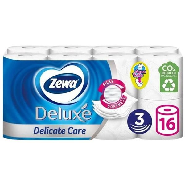 Zewa Деликатна 3-слойна тоалетна хартия - Zewa Deluxe Delicate Care, 16 ролки