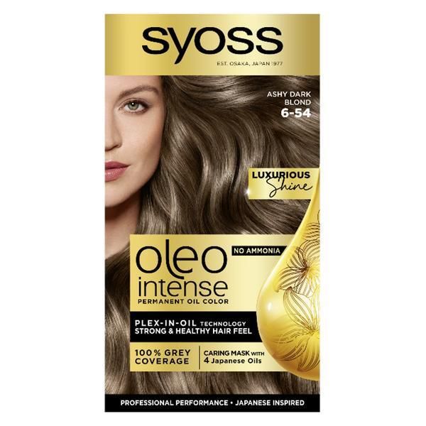 Syoss Деми-перманентна боя за коса - Syoss Professional Performance Oleo Intense Permanent Oil Color, нюанс 6-54 Тъмно русо