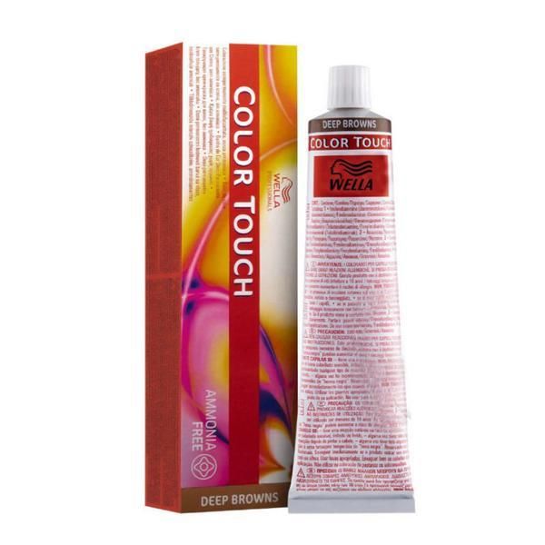 Wella Professionals Деми-перманентна боя за коса - Wella Professionals Color Touch, нюанс Medium Intense Brunette Brown 4/77, 60 мл