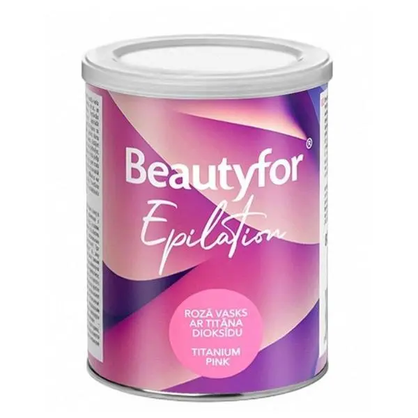 Beautyfor Депилаторен восък в кутия - Beautyfor Epilation Titanium Pink, 800 мл