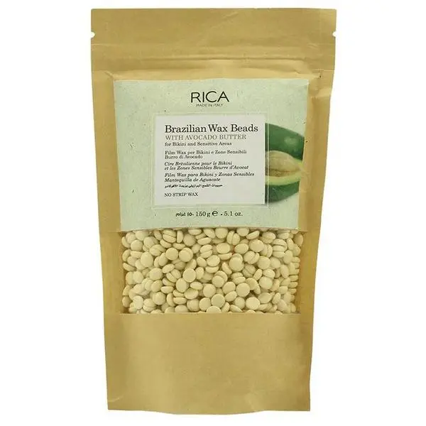 RICA Депилаторни восъчни гранули - Rica Brazilian Wax Beads With Avocado Butter, 150 гp