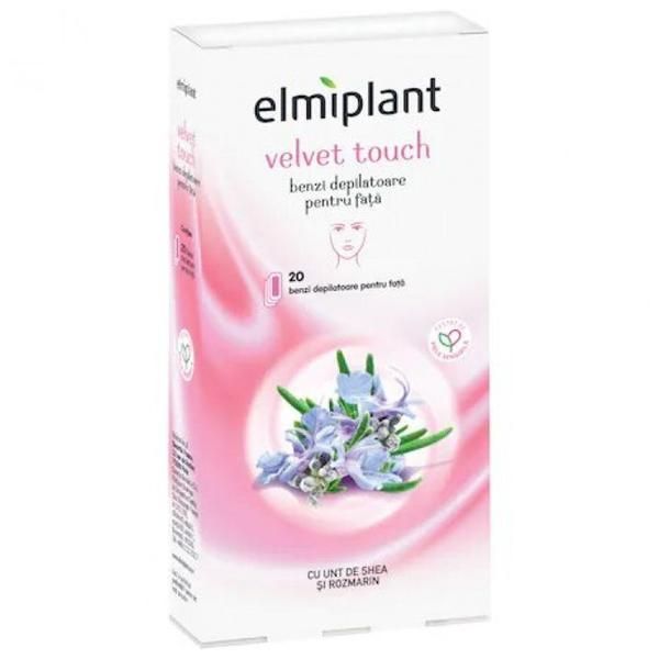 Elmiplant Депилиращи ленти за лице с масло от ший и розмарин - Elmiplant Velvet Touch - 20 бр