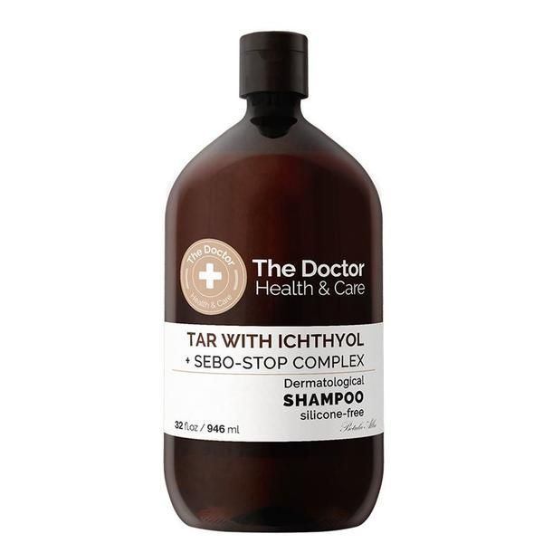 The Doctor Health & Care Дерматологичен шампоан против пърхот - The Doctor Health &amp; Care Tar With Ichthyol + Sebo-Stop Complex Dermatological, 946 мл