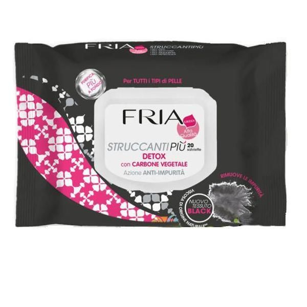 Fria Детоксикиращи почистващи кърпи с въглен Fria, 20 броя
