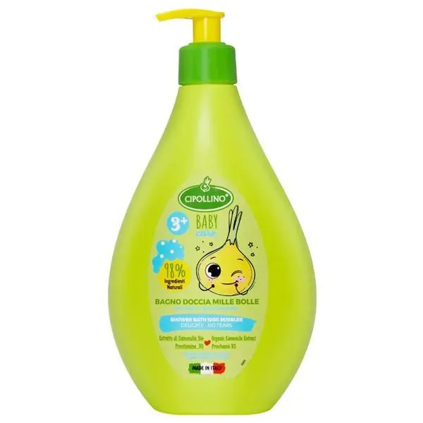 Cipollino Детска пяна за вана - Cipollino Baby Care Shower Bath 1000 Bubbles, 3+ години, 400 мл