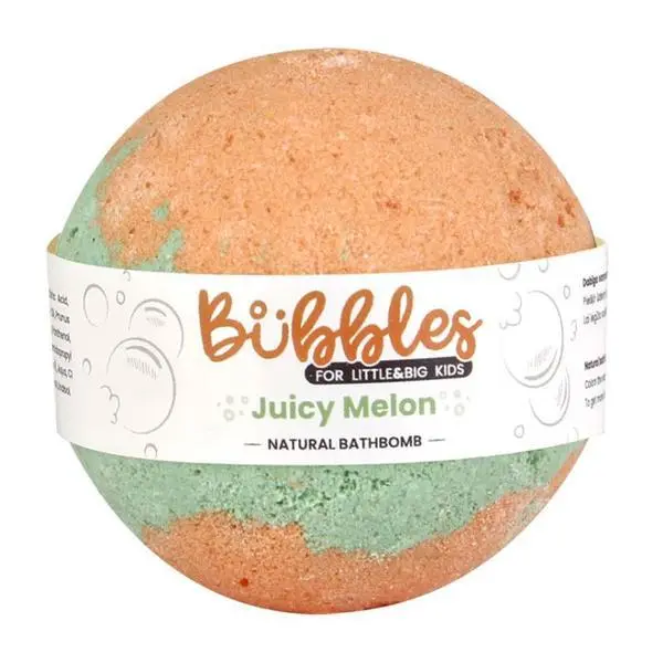 Bubbles Детска топка за вана Bubbles Juicy Melon For Little &amp; Big Kids - Bubbles Juicy Melon For Little &amp; Big Kids, 115 гр