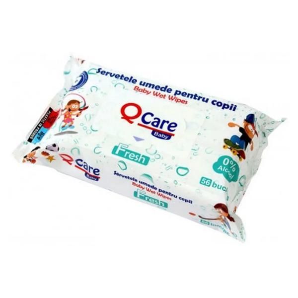 Sarah Детски мокри кърпички Fresh QCare, Сара, 56 бр