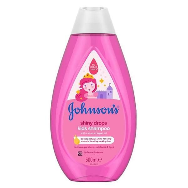 Johnson&Johnson Детски шампоан - Johnson&#039;s Shiny Drops Kids Shampoo, 500мл