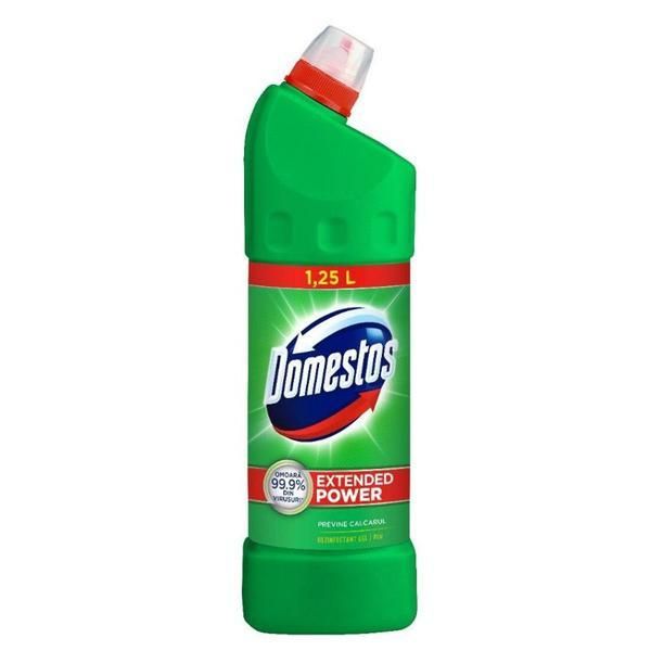 Domestos Дезинфекционен препарат за тоалетна - Domestos Thick Bleach Pine Fresh Extended Power, 1250 мл