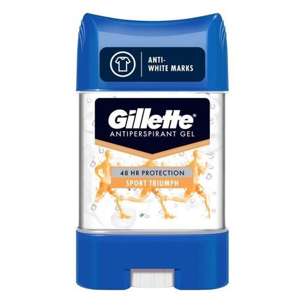 Gillette Дезодорант гел стик против изпотяване - Gillette Clear Sport Triumph Anti-White Marks, 70 мл