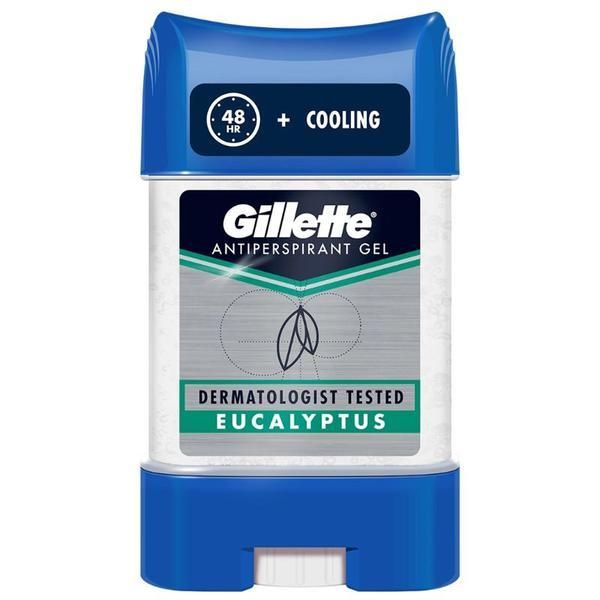 Gillette Дезодорант против изпотяване гел стик - Gillette Antiperspirant Gel Eucalyptus,70 мл