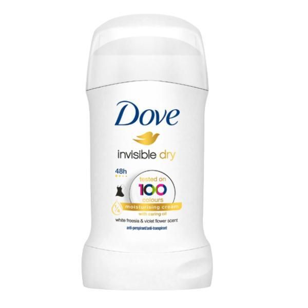 Dove Дезодорант против изпотяване Invisible Dry Deodorant Stick - Dove Invisible Dry, 40 мл