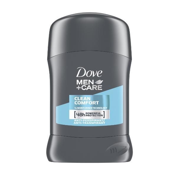 Dove Дезодорант против изпотяване за мъже - Dove Men + Care Clean Comfort, 50 мл