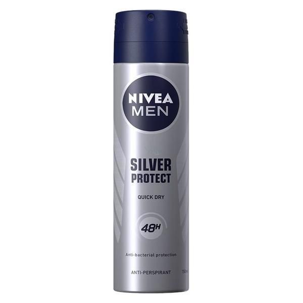 Nivea Дезодорант против изпотяване за мъже - Nivea Men Silver Protect, 150 мл