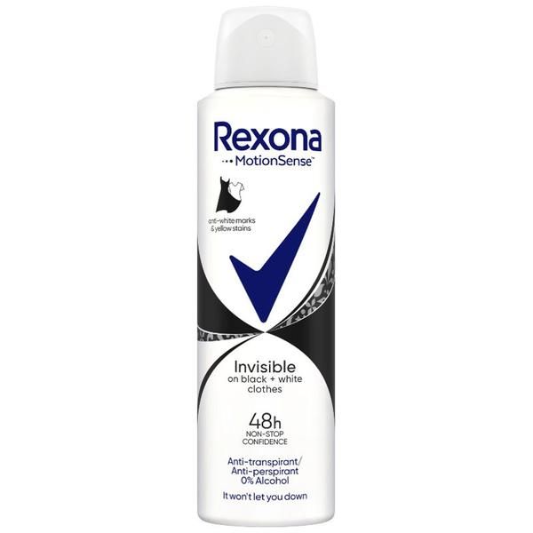 Rexona Дезодорант против изпотяване за жени - Rexona MotionSense Invisible Black &amp; White 48h, 150мл