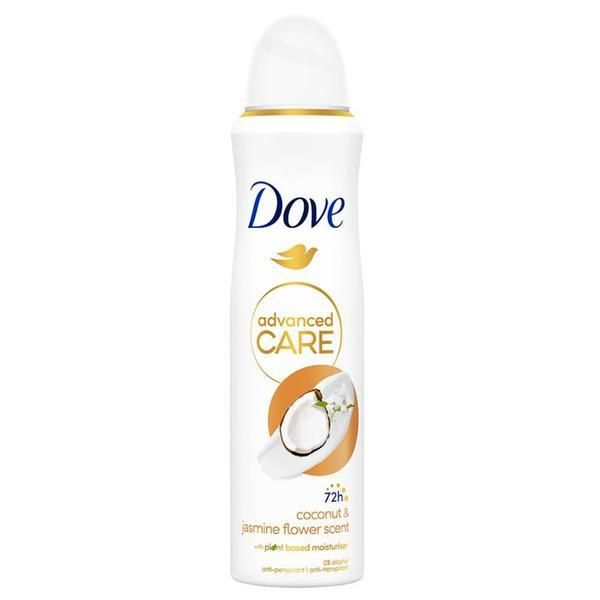 Dove Дезодорант спрей - Dove Advanced Care Coconut &amp; Jasmine Flower, 150 мл